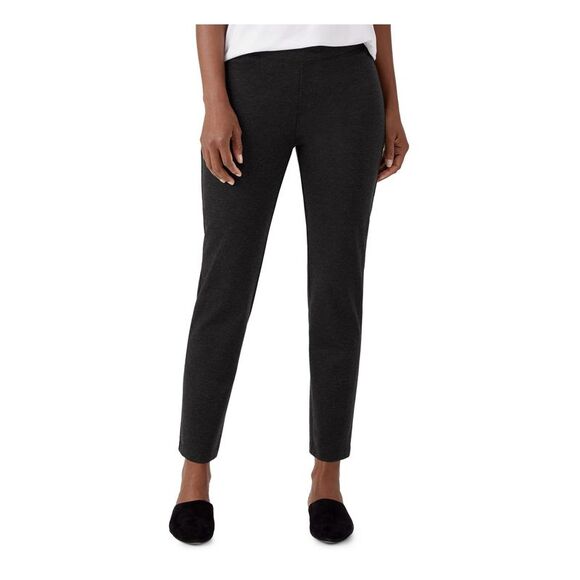 EILEEN FISHER Pants - EILEEN FISHER Womens Gray Stretch Wear To Work Straight leg Pants L